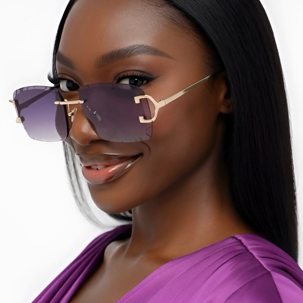 Fashion Square Black‎ Lens Luxury Wear Shades Hip Hop New Sunglasses Women Ladys